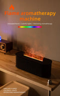 USB Flame Aroma Diffuser & Humidifier – Color LED Light, 3-Level Timer