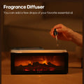 Cozy Fireplace Aroma Diffuser – LED Humidifier with Remote & Auto Shut-Off