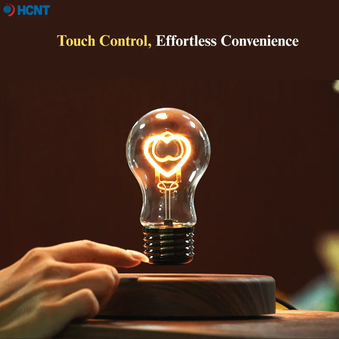 Levitating Bulb Lamp – Magnetic Floating Desk Light, Auto-Rotating Night Light & Unique Gift - photo 2