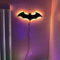Wooden Bat Wall Lamp – LED Remote Control Night Light for Bedroom & Living Room