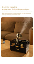 Retro Phonograph Aroma Diffuser USB Humidifier 160ml