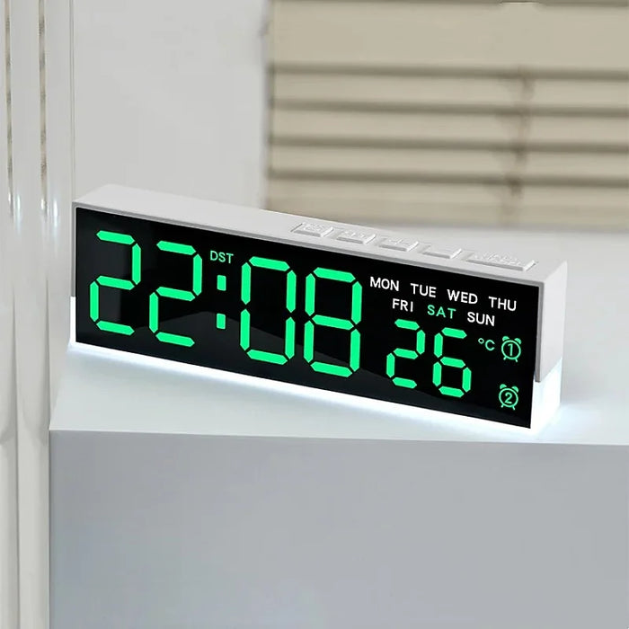 USB LED Alarm Clock with Dual Alarms & Night Light - photo 4
