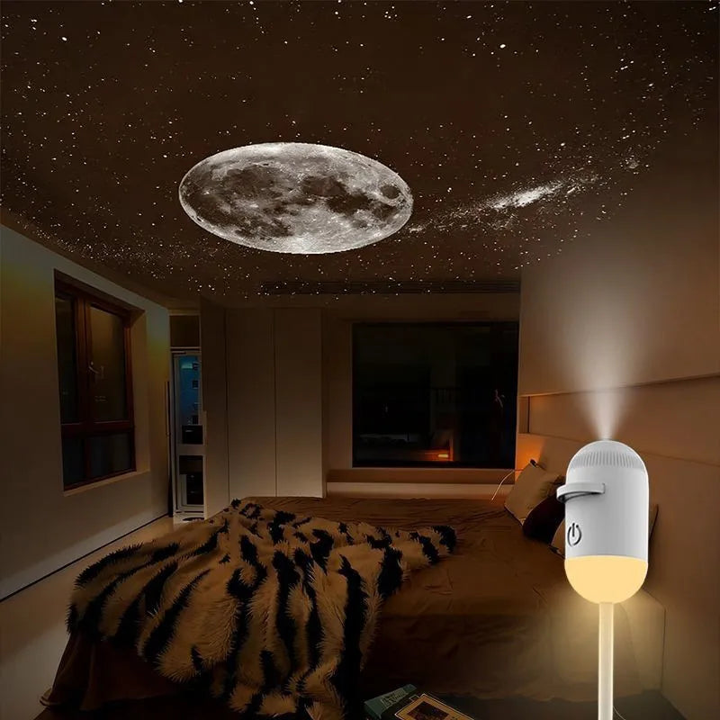 Mini Galaxy Star Projector – 2-in-1 Night Light for Bedroom, Car & Kids Gift - lifestyle