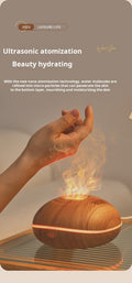 Flame Essential Oil Diffuser with 7-Color LED Mist