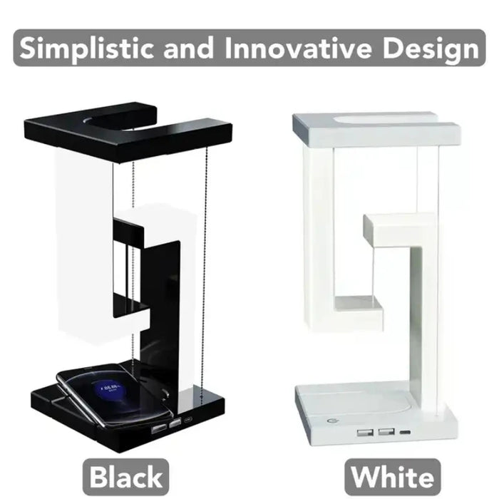 Levitating LED Table Lamp – 10W Wireless Charger & Anti-Gravity Night Light for Bedroom - photo 2