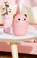 250ml Cute Aroma Diffuser & Humidifier – Cool Mist Night Light for Bedroom & Car