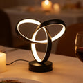 Modern Art Desk Lamp – USB Tri-Color LED for Bedroom & Office