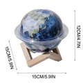 Jupiter Planet Humidifier – 330ml USB Aroma Diffuser with 7-Color Night Light
