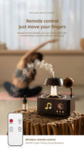 Raindrop Humidifier & Aroma Diffuser – 250ml Rotating Music Box with LED Light