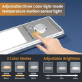 🔥Pro Version (11.8 in)🔥Smart sensor LED light, fast-charging cable, magnetic mount, 3 color modes, drill-free installation.