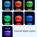 Jupiter Planet Humidifier – 330ml USB Aroma Diffuser with 7-Color Night Light