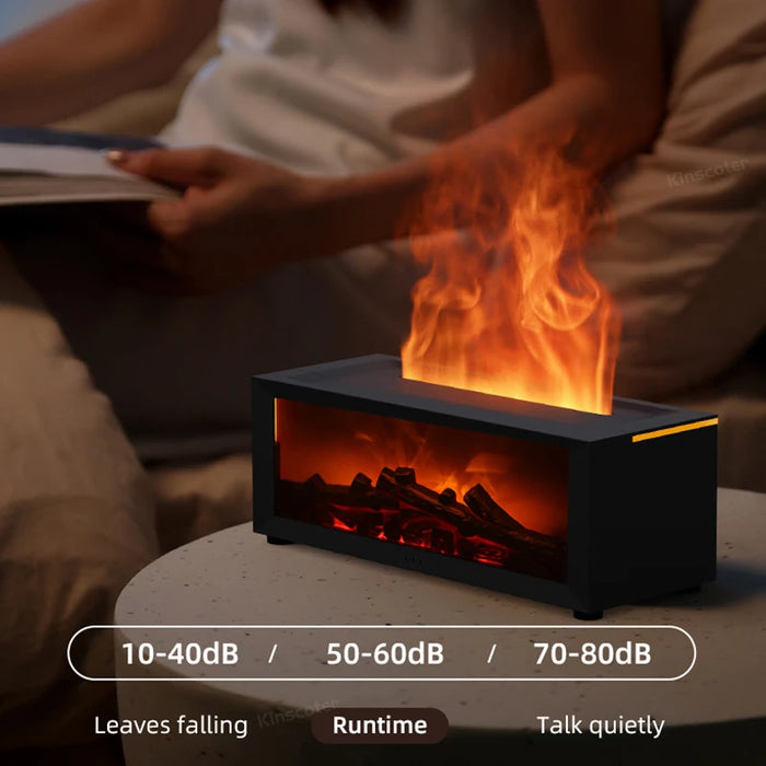 Cozy Fireplace Aroma Diffuser – LED Humidifier with Remote & Auto Shut-Off - photo 4