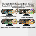 USB Digital LED Alarm Clock with RGB Night Light