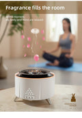 Volcanic Flame Aroma Diffuser – White Noise, Jellyfish Mist, 3 Speed Modes