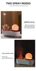 Crystal Volcano Aroma Diffuser with Jellyfish Mood Light