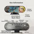USB Digital LED Alarm Clock with RGB Night Light