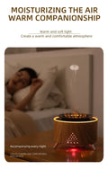 Volcanic Flame Aroma Diffuser – White Noise, Jellyfish Mist, 3 Speed Modes