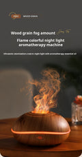 Flame Essential Oil Diffuser with 7-Color LED Mist