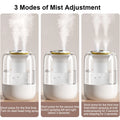 2.2L Large Capacity Humidifier – Dual Nozzle, Quiet USB Humidifier with LED Night Light
