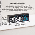 Smart LED Alarm Clock with Date, Timer & Auto Dimmer