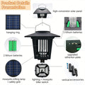 Solar Bug Zapper – Waterproof UV Mosquito Killer Lamp, Portable Cordless Indoor & Outdoor