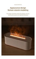 USB Flame Aroma Diffuser & Humidifier – Color LED Light, 3-Level Timer