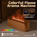 USB Flame Aroma Diffuser & Humidifier – Color LED Light, 3-Level Timer