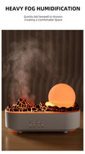 Crystal Volcano Aroma Diffuser with Jellyfish Mood Light