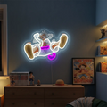 Custom Anime Silhouette Neon LED Light – Acrylic Wall Art for Home, Bar & Business
