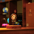 Levitating Bulb Lamp – Magnetic Floating Desk Light, Auto-Rotating Night Light & Unique Gift