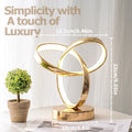 Modern Art Desk Lamp – USB Tri-Color LED for Bedroom & Office