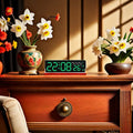 USB LED Alarm Clock with Dual Alarms & Night Light
