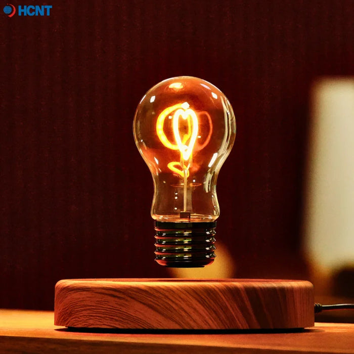Levitating Bulb Lamp – Magnetic Floating Desk Light, Auto-Rotating Night Light & Unique Gift - photo 3