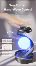 Floating Rotating Table Lamp – 15W Wireless Charger & RGB Night Light