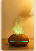 Flame Essential Oil Diffuser with 7-Color LED Mist