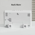 Smart LED Wall Clock with Temp, Humidity & Dual Alarms