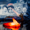 3D Fire Dragon LED Night Light – USB Rechargeable Table Lamp & Gift Decor