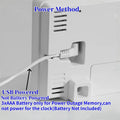 Smart LED Wall Clock with Temp, Humidity & Dual Alarms