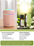 300ml Aroma Diffuser & Humidifier – 7-Color LED Light for Car & Home