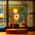 Levitating Bulb Lamp – Magnetic Floating Desk Light, Auto-Rotating Night Light & Unique Gift