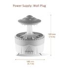 UFO Raindrop Aroma Diffuser Humidifier with Remote & 7 Color Lights